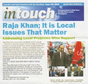 The controversial and offensive Conservative election leaflet for the Lozells East and Handsworth by-election suggests Salma Yaqoob supports their candidate Raja Khan. A 'disgusted' Salma accused the party of deception and 'misleading voters' and is planning legal action.