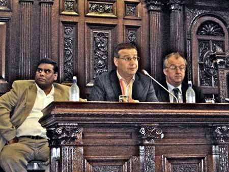 Adrian Goldberg, Khalid Mahmood MP and John Hemming MP also attended the public meeting calling for an EDL ban.
